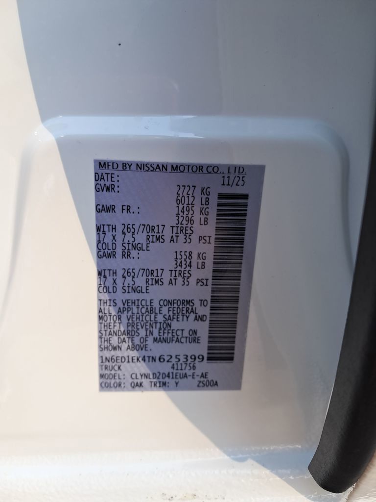 2026 Nissan Frontier PRO-4X White at South Hills Kia