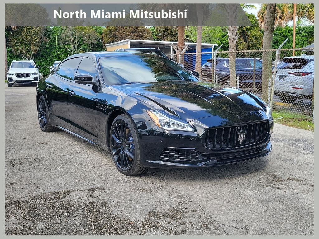 Black 2019 Maserati Quattroporte Sedan Rear-Wheel Drive 8-Speed Automatic