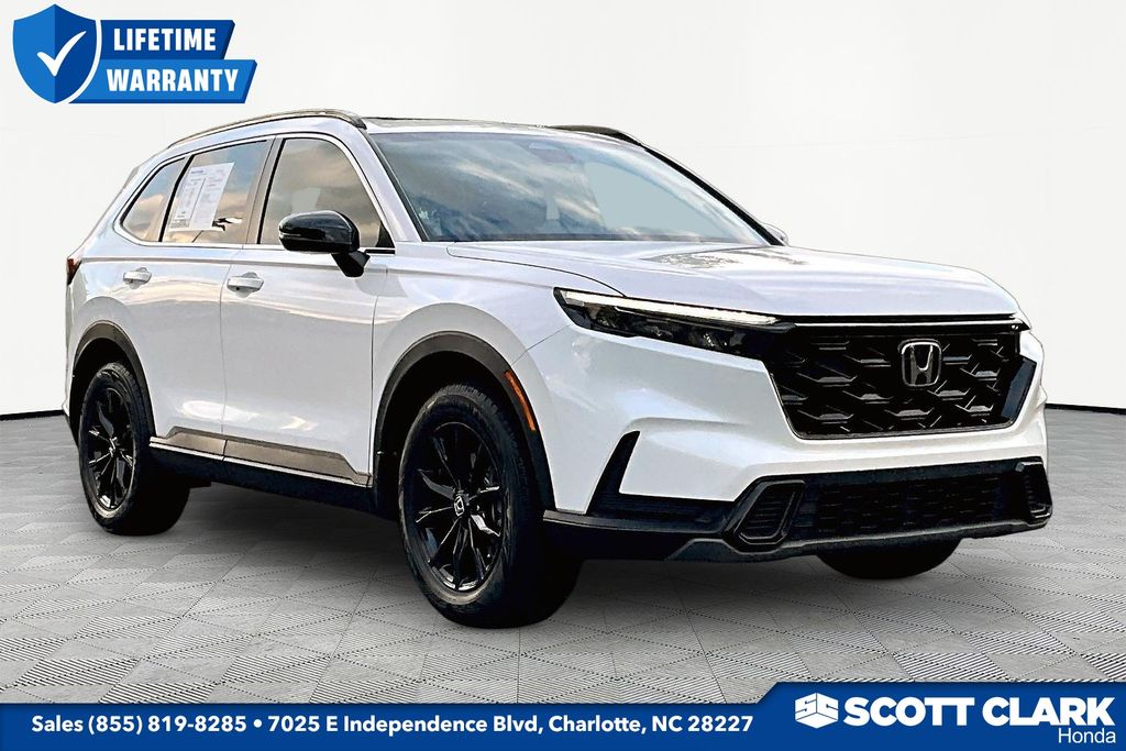 Platinum White Pearl 2024 Honda CR-V Hybrid SUV / Crossover All-Wheel Drive Continuously Variable Transmission