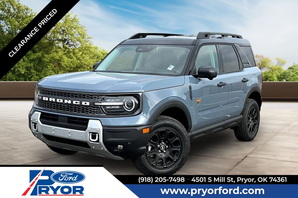 Blue (Azure Gray Metallic Tri-Coat) 2025 Ford Bronco Sport SUV / Crossover All-Wheel Drive 8-Speed Automatic