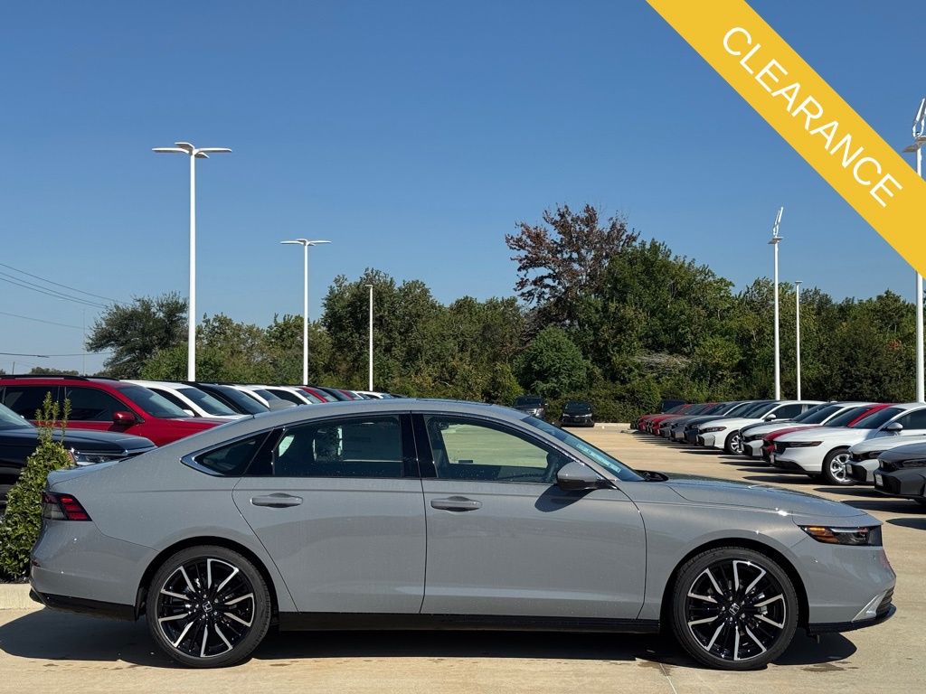 2025 Honda Accord Hybrid Touring Gray at Classic Honda Galveston