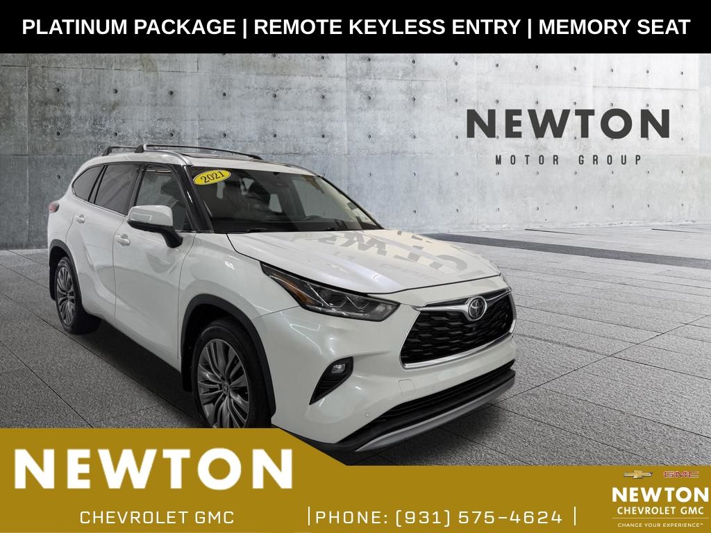 White (Blizzard Pearl) 2021 Toyota Highlander SUV / Crossover All-Wheel Drive 8-Speed Automatic
