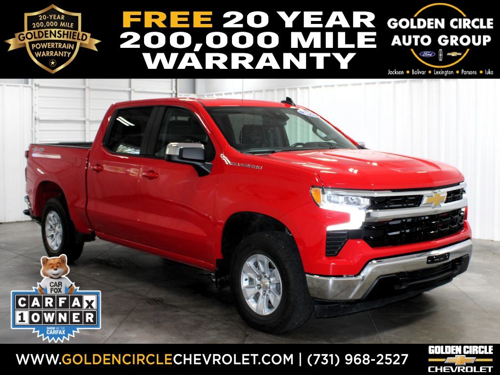 Red Hot 2025 Chevrolet Silverado 1500 Pickup Truck Four-Wheel Drive Automatic