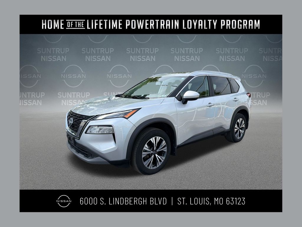 Brilliant Silver Metallic 2023 Nissan Rogue SUV / Crossover All-Wheel Drive Continuously Variable Transmission