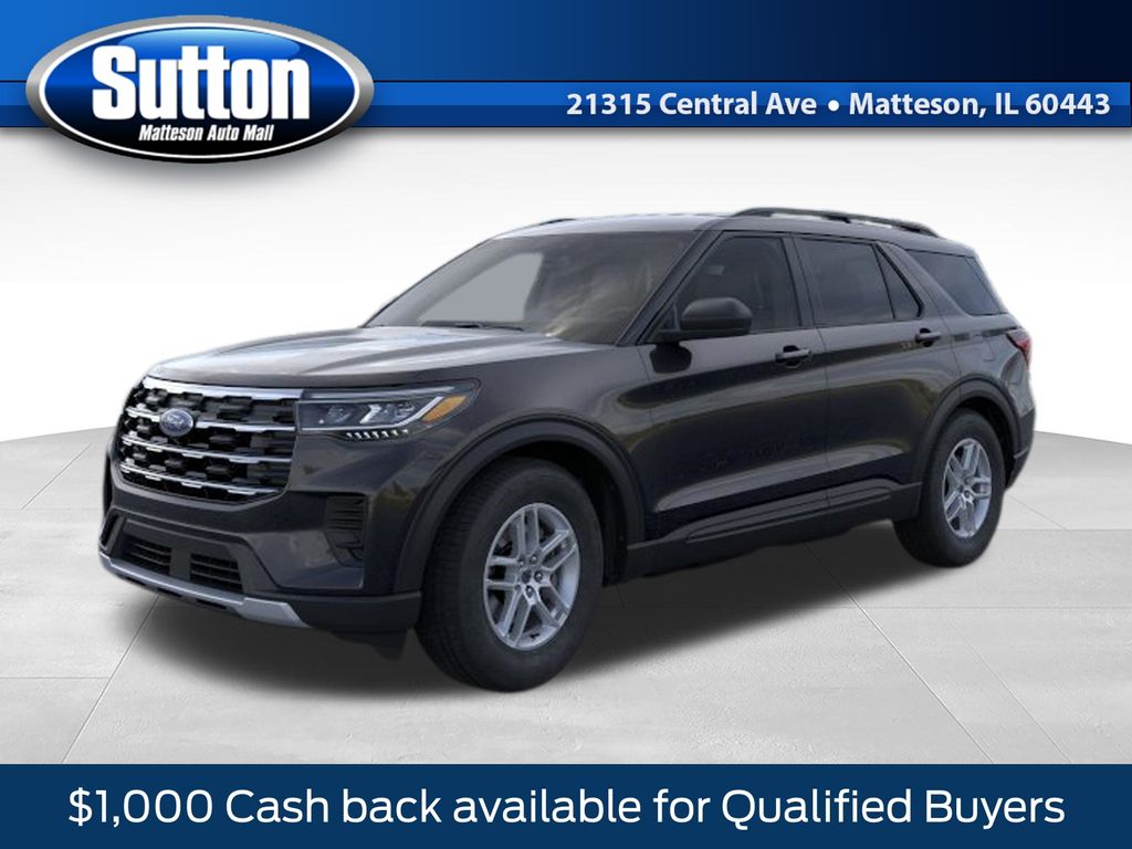 Black Metallic 2026 Ford Explorer Active AWD SUV / Crossover All-Wheel Drive Automatic