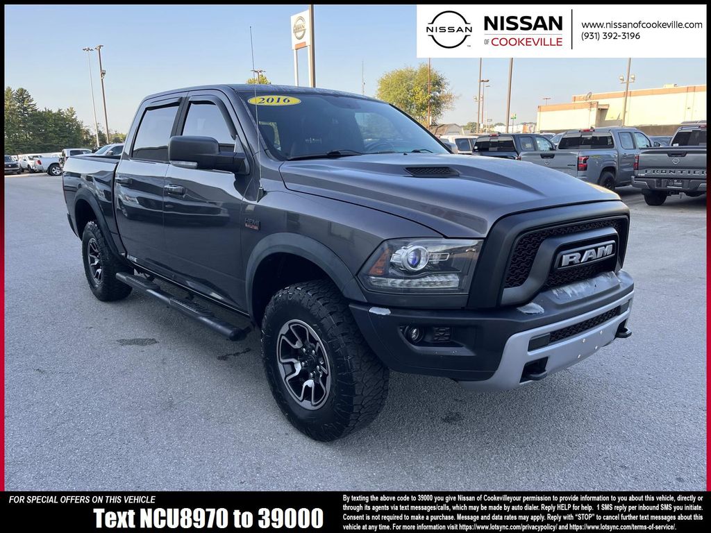 Crystal Metallic 2016 RAM 1500 Pickup Truck Four-Wheel Drive 8-Speed Automatic