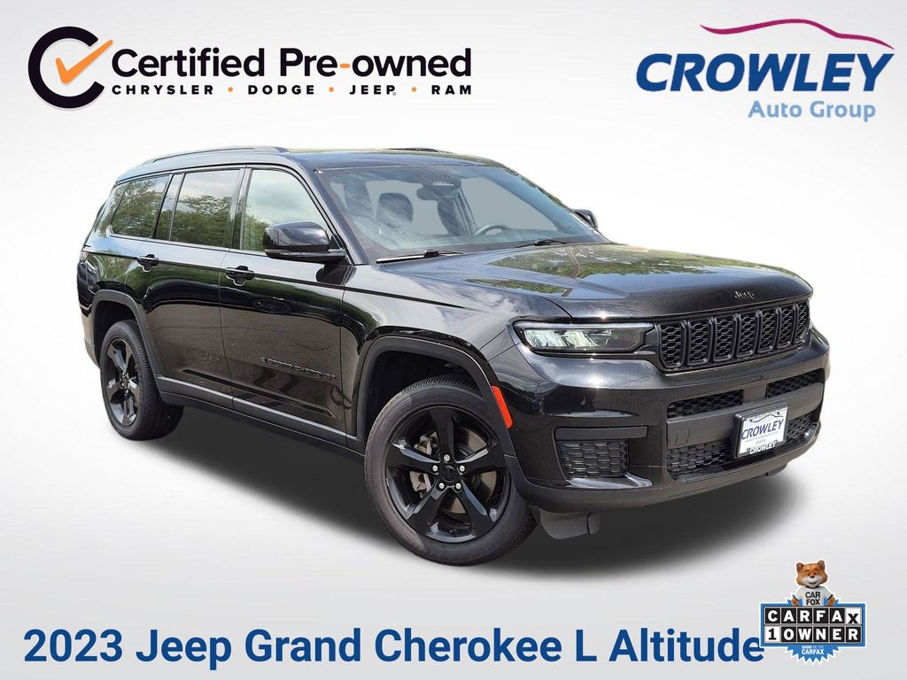 Diamond Black Crystal Pearlcoat 2023 Jeep Grand Cherokee L SUV / Crossover Four-Wheel Drive 8-Speed Automatic