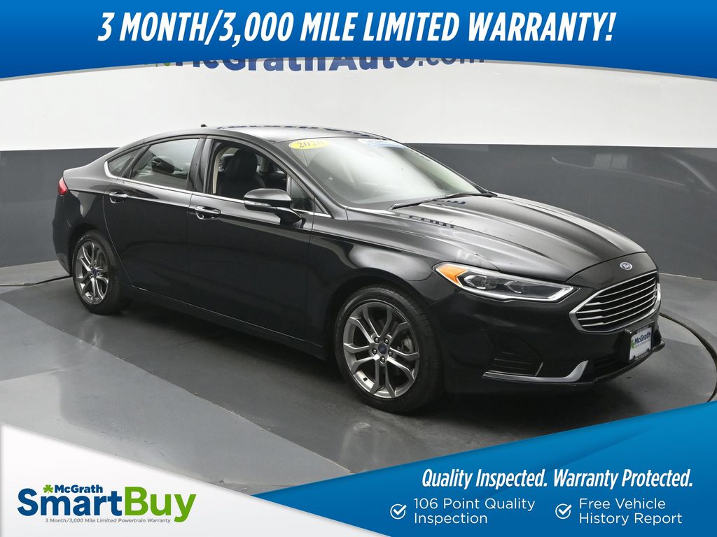 Black Metallic 2020 Ford Fusion Sedan Front-Wheel Drive 6-Speed Automatic