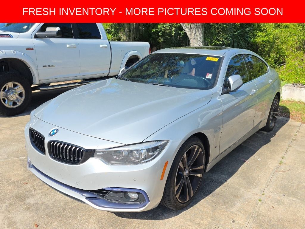 Glacier Silver Metallic 2020 BMW 4 Series Sedan Rear-Wheel Drive 8-Speed Automatic