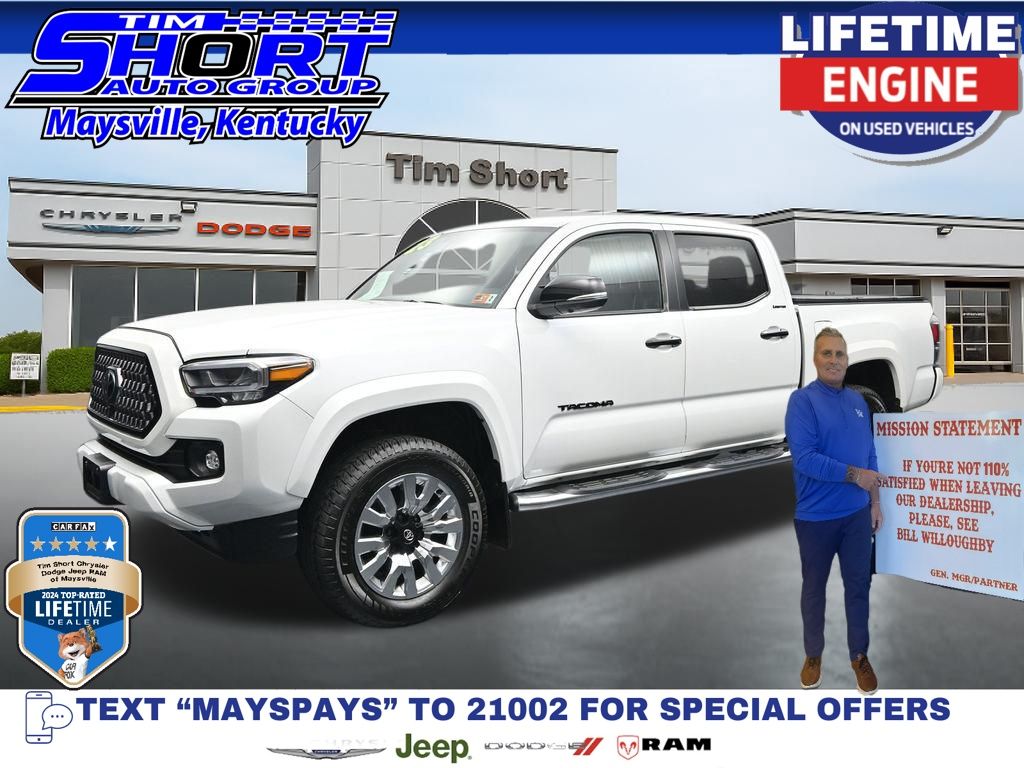 Pearl 2023 Toyota Tacoma Pickup Truck Four-Wheel Drive 6-Speed Automatic
