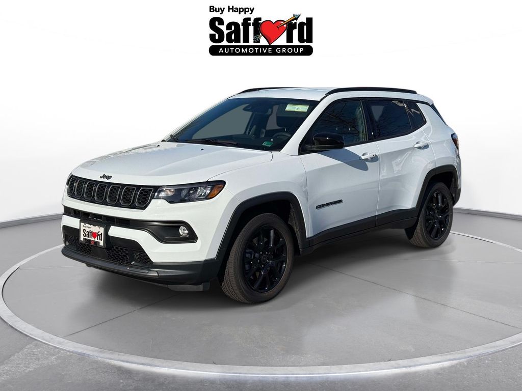 Bright White Clearcoat 2025 Jeep Compass Latitude 4WD SUV / Crossover Four-Wheel Drive 8-Speed Automatic