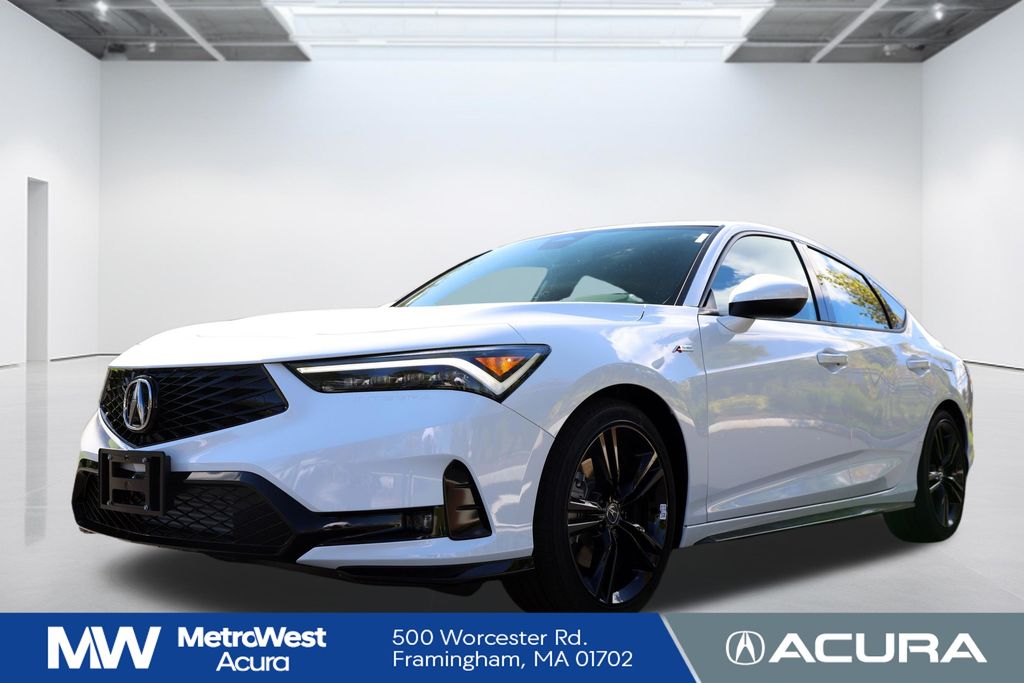 Platinum White Pearl 2026 Acura Integra FWD with A-SPEC Package Sedan Front-Wheel Drive Continuously Variable Transmission