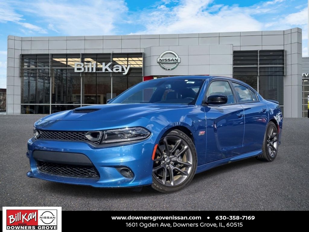 Blue (Frostbite) 2023 Dodge Charger Scat Pack RWD Sedan Rear-Wheel Drive 8-Speed Automatic