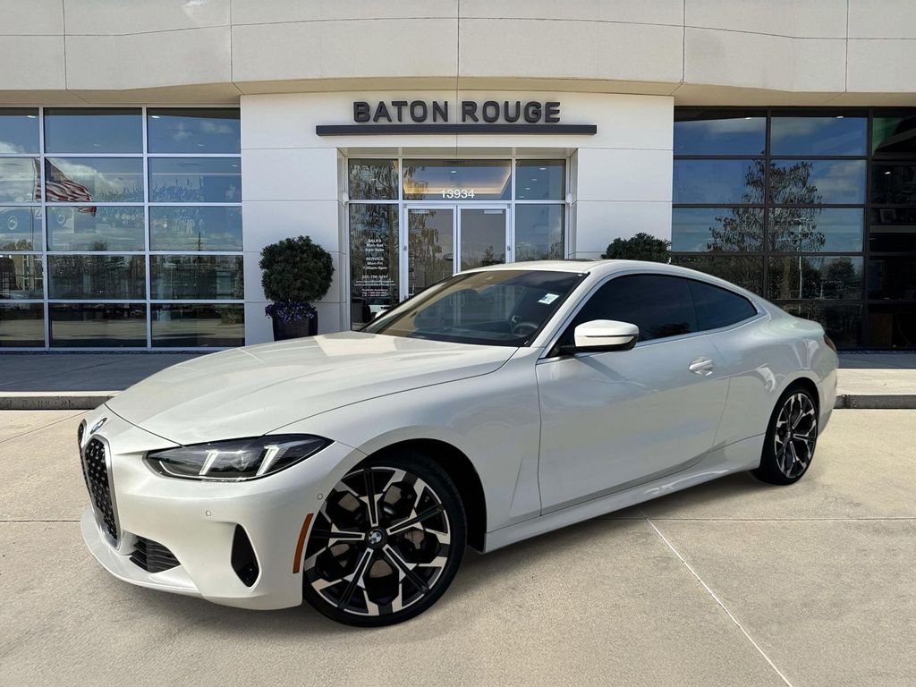 Mineral White Metallic 2025 BMW 4 Series Coupe Rear-Wheel Drive 8-Speed Automatic