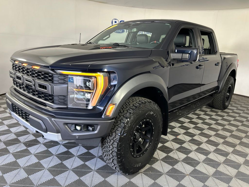 Blue Metallic 2021 Ford F-150 Pickup Truck Four-Wheel Drive Automatic