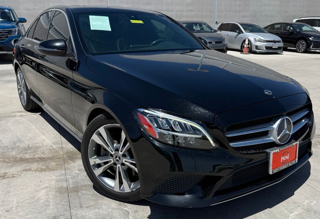 Black 2019 Mercedes-Benz C-Class Sedan Rear-Wheel Drive 9-Speed Automatic