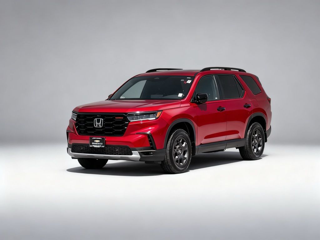 Red 2025 Honda Pilot SUV / Crossover All-Wheel Drive Automatic