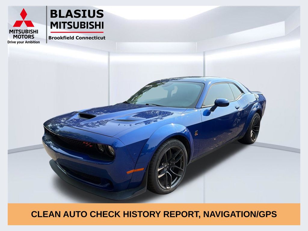 Indigo Blue 2021 Dodge Challenger Coupe Rear-Wheel Drive 6-Speed Manual