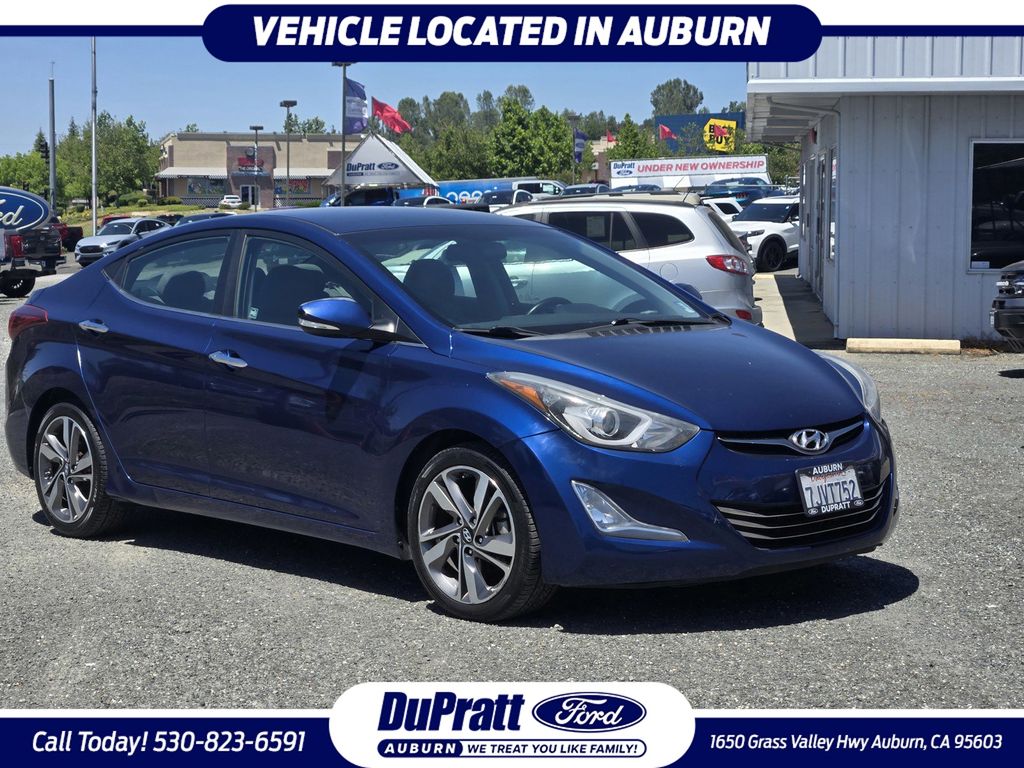 Lakeside Blue 2015 Hyundai Elantra Sedan Front-Wheel Drive 6-Speed Automatic