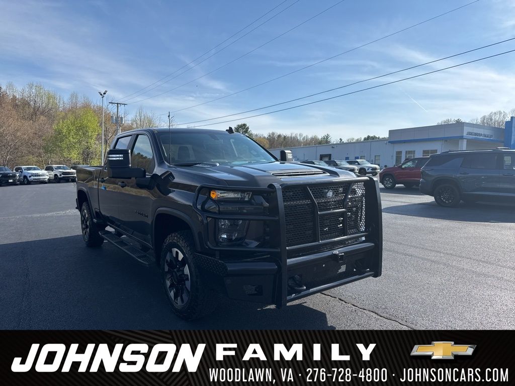 Oxford Brown Metallic 2020 Chevrolet Silverado 2500HD Custom Crew Cab 4WD Pickup Truck Four-Wheel Drive 6-Speed Automatic
