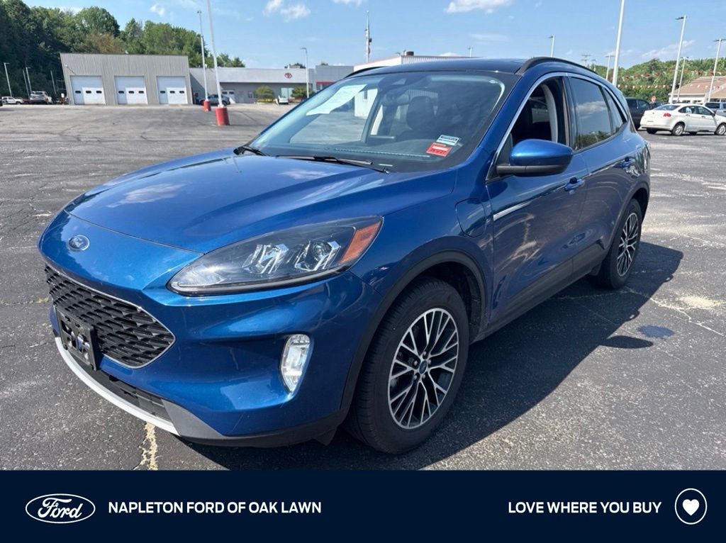 Blue Metallic 2022 Ford Escape Hybrid Plug-in SUV / Crossover Front-Wheel Drive Continuously Variable Transmission