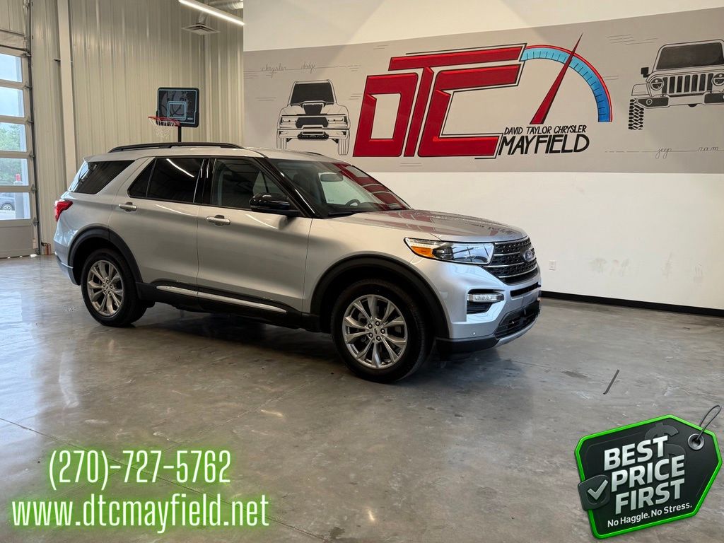 Silver Metallic 2023 Ford Explorer XLT AWD SUV / Crossover All-Wheel Drive Automatic
