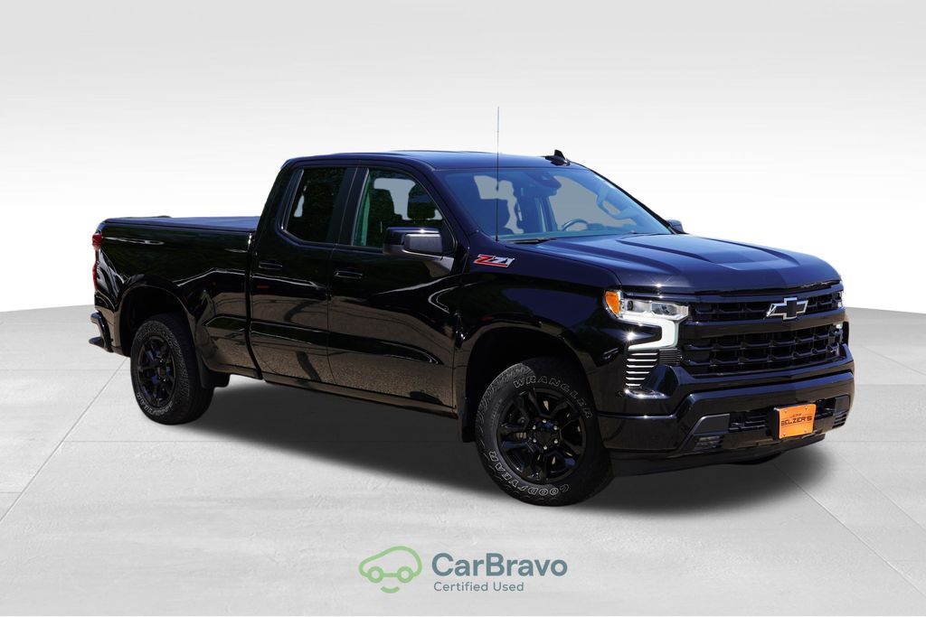 Black 2023 Chevrolet Silverado 1500 Pickup Truck Four-Wheel Drive Automatic
