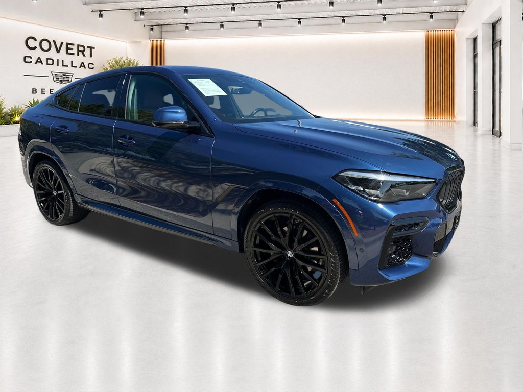 Blue 2023 BMW X6 SUV / Crossover All-Wheel Drive 8-Speed Automatic