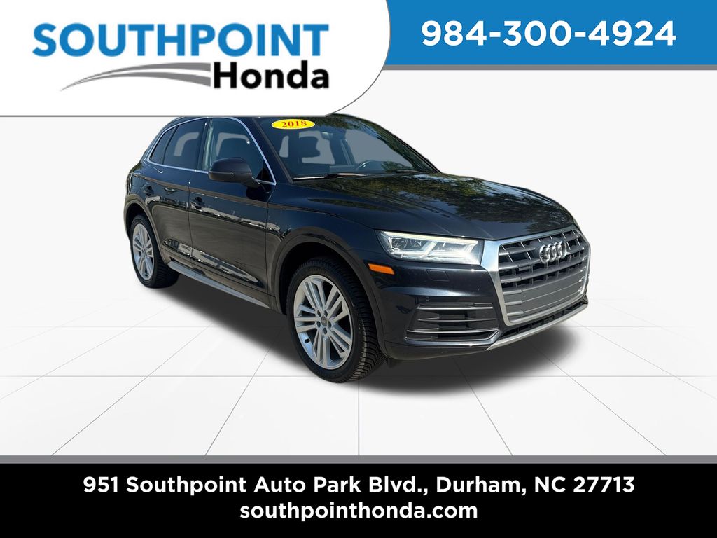 Moonlight Blue Metallic 2018 Audi Q5 SUV / Crossover All-Wheel Drive 7-Speed Automatic