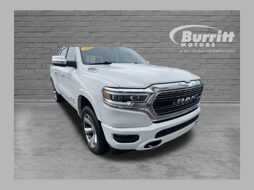 Bright White Clearcoat 2021 RAM 1500 Pickup Truck Four-Wheel Drive 8-Speed Automatic