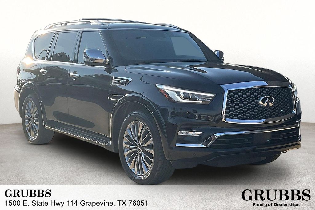 Black Obsidian 2021 INFINITI QX80 SUV / Crossover Rear-Wheel Drive 7-Speed Automatic