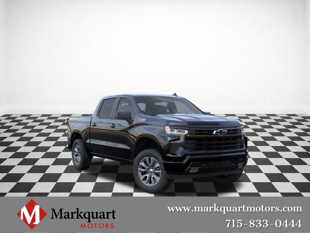 Black 2026 Chevrolet Silverado 1500 Pickup Truck Four-Wheel Drive Automatic