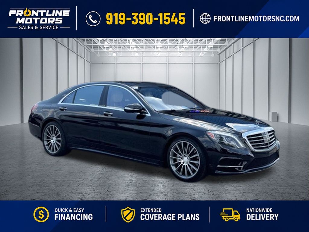 Black 2015 Mercedes-Benz S-Class Sedan Rear-Wheel Drive 7-Speed Automatic