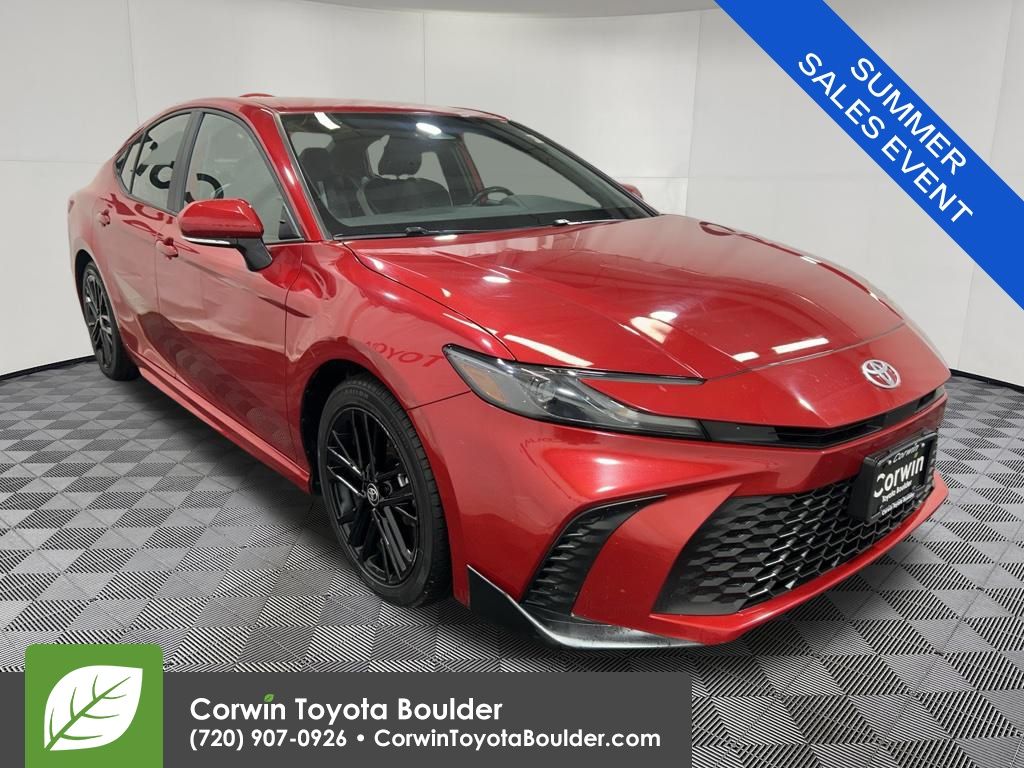 Supersonic Red 2025 Toyota Camry Sedan Front-Wheel Drive Continuously Variable Transmission