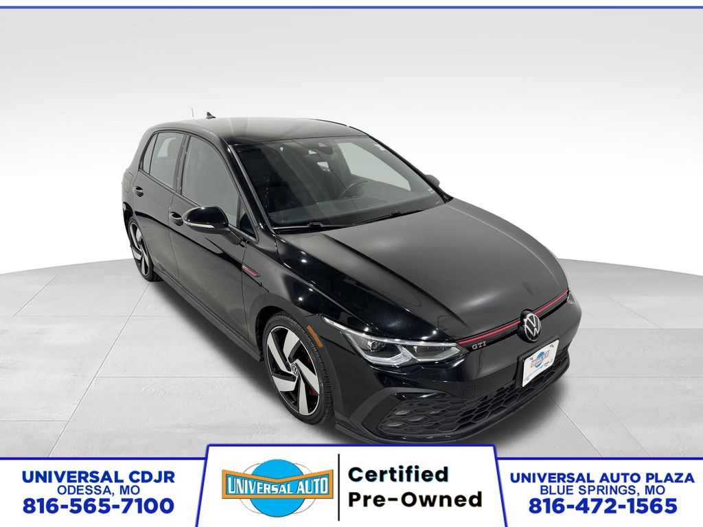 Atlantic Blue Metallic 2024 Volkswagen Golf GTI Hatchback Front-Wheel Drive 7-Speed Dual Clutch