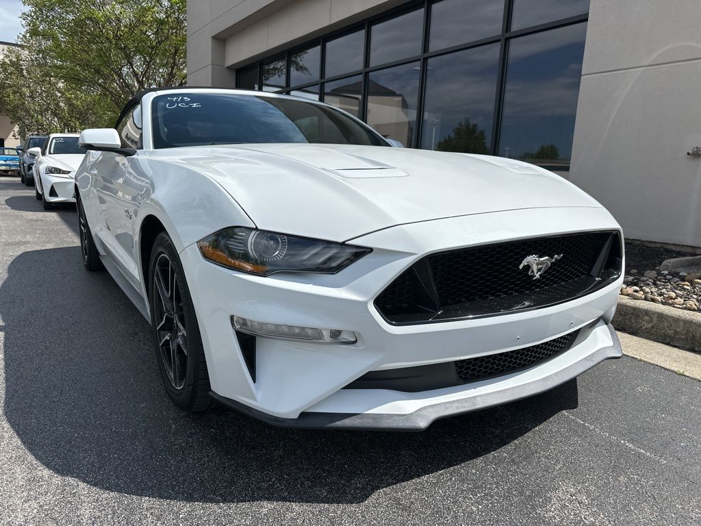 Oxford White 2019 Ford Mustang GT Premium Convertible RWD Convertible Rear-Wheel Drive Automatic