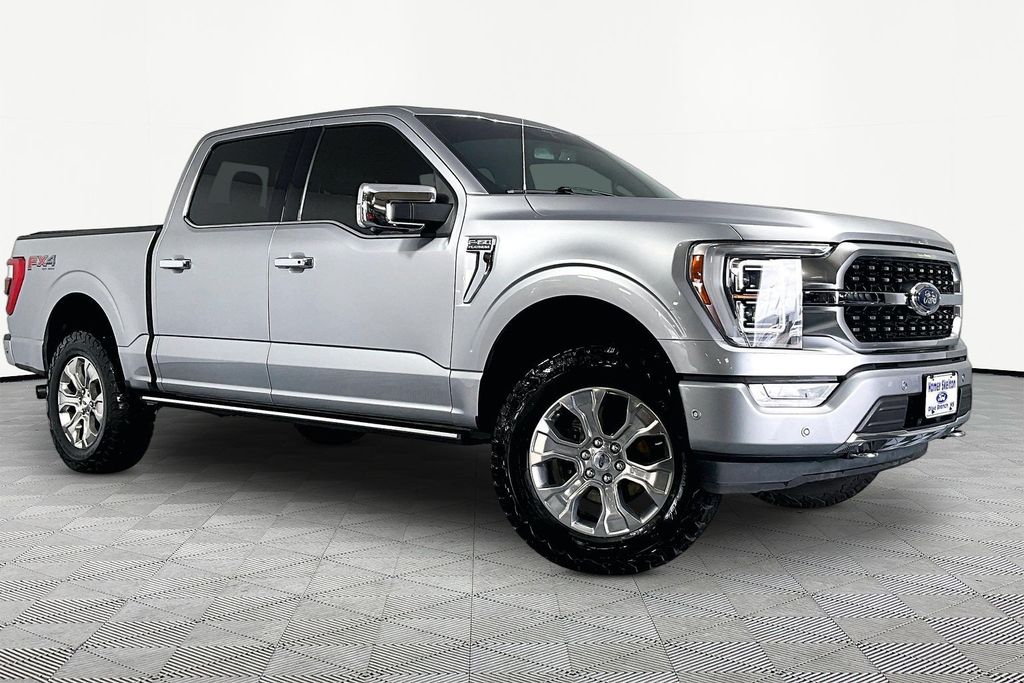 Silver Metallic 2021 Ford F-150 Platinum SuperCrew 4WD Pickup Truck Four-Wheel Drive Automatic