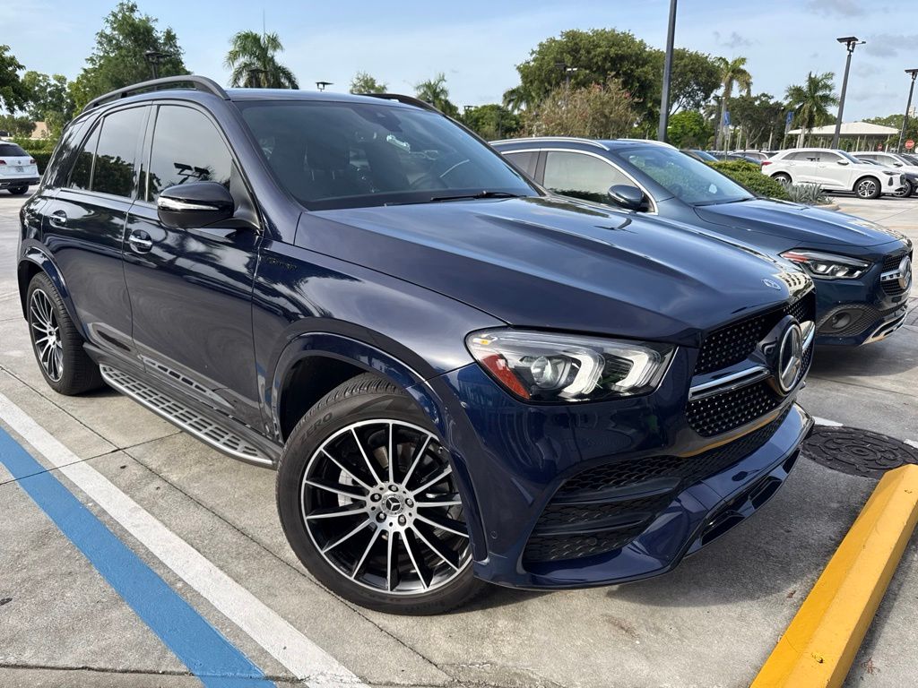 Used 2022 Blue Mercedes-Benz GLE 350 image 4