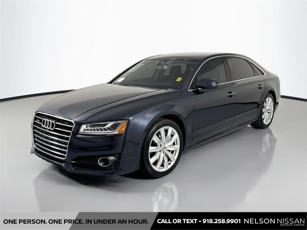 Moonlight Blue 2017 Audi A8 Sedan All-Wheel Drive 8-Speed Automatic