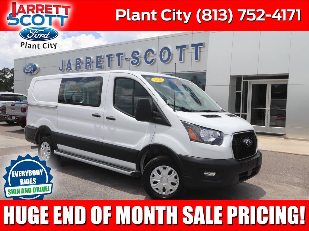 Oxford White 2025 Ford Transit Cargo Van Rear-Wheel Drive