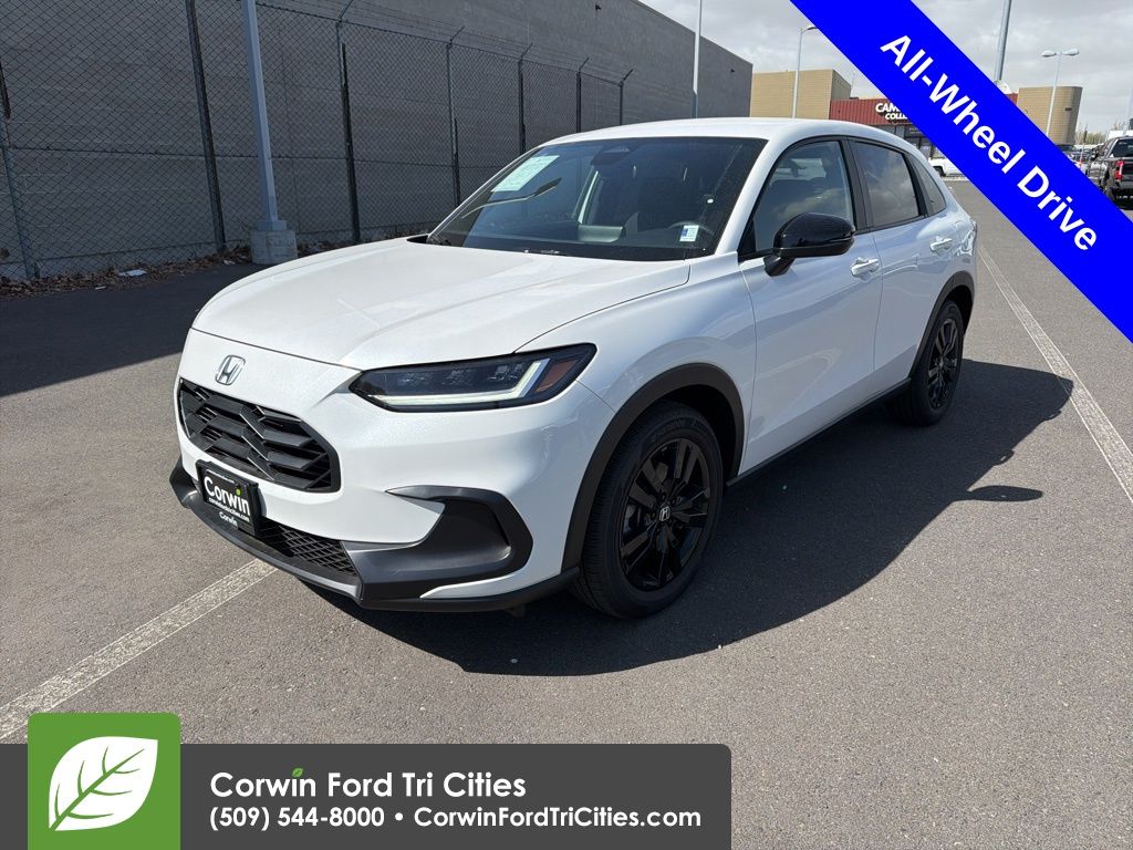 Platinum White Pearl 2026 Honda HR-V Sport AWD SUV / Crossover All-Wheel Drive Continuously Variable Transmission