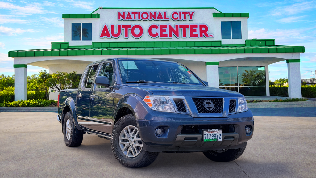 Arctic Blue Metallic 2019 Nissan Frontier SV V6 Crew Cab RWD Pickup Truck 4X2 5-Speed Automatic Overdrive