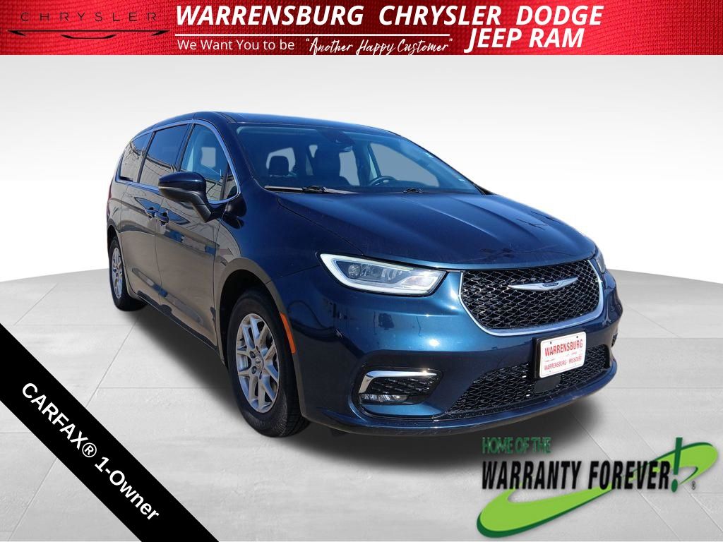 Fathom Blue Pearlcoat 2023 Chrysler Pacifica Touring L FWD Minivan Front-Wheel Drive 9-Speed Automatic