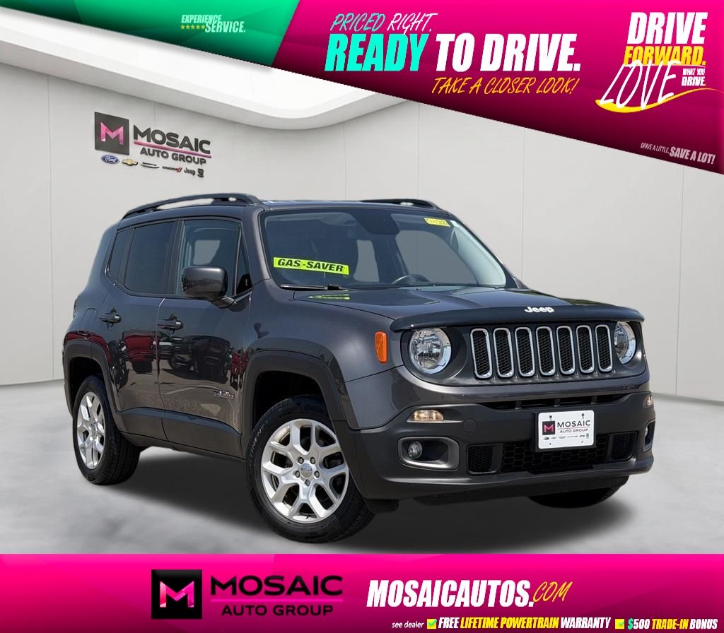 Gray (Granite Crystal Metallic Clearcoat) 2017 Jeep Renegade SUV / Crossover Four-Wheel Drive 9-Speed Automatic