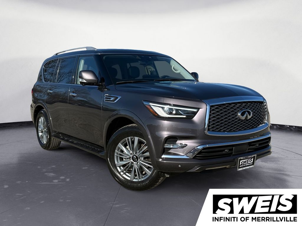 Anthracite Gray 2024 INFINITI QX80 Luxe 4WD SUV / Crossover All-Wheel Drive 7-Speed Automatic