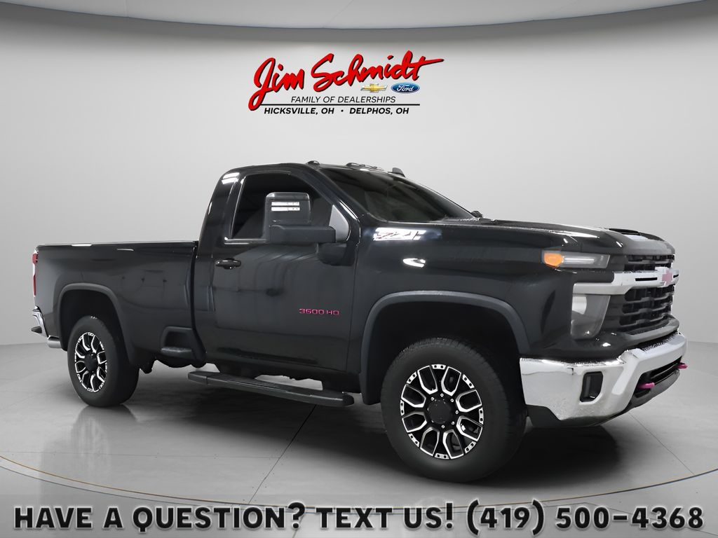 Black 2024 Chevrolet Silverado 3500HD Pickup Truck Four-Wheel Drive Automatic
