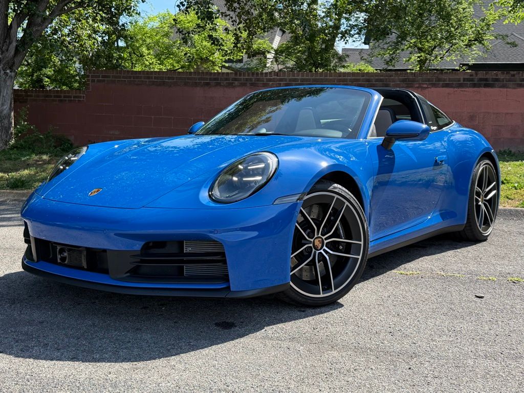 Lugano Blue 2026 Porsche 911 Targa 4S AWD Convertible All-Wheel Drive 8-Speed Automatic