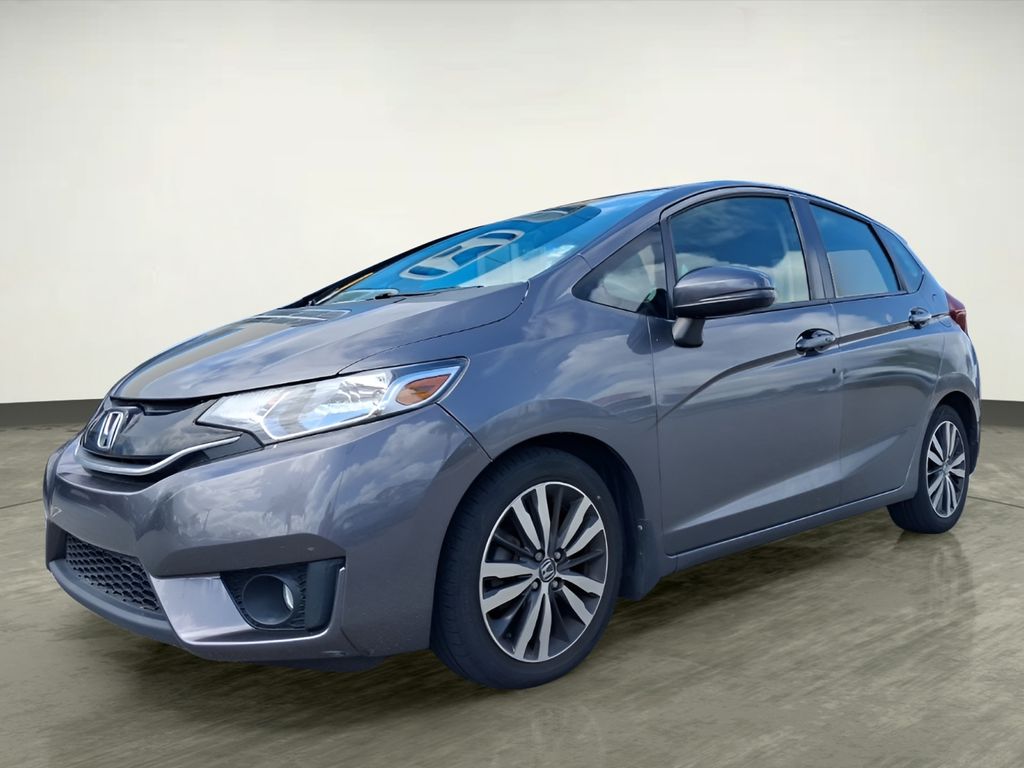 Gray (Modern Steel Metallic) 2015 Honda Fit EX Hatchback Front-Wheel Drive Continuously Variable Transmission