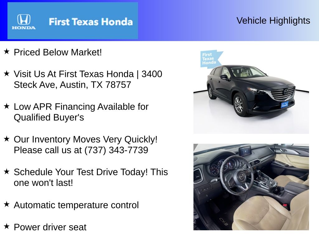 Used Car 2019 Mazda Cx-9  Touring For Sale Under $20,000 In Austin, Texas