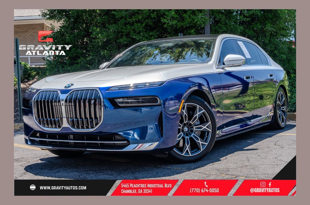 Mineral White Metallic 2024 BMW i7 eDrive50 RWD Sedan Rear-Wheel Drive Automatic